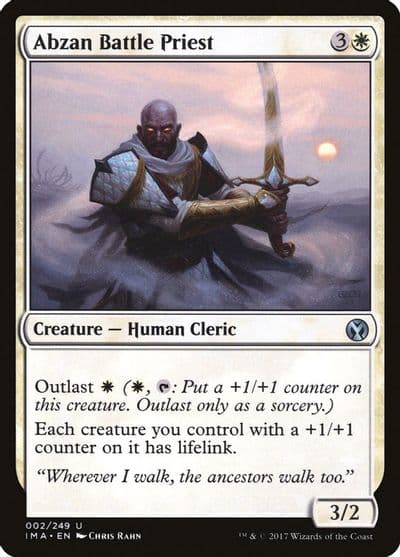 Abzan Battle Priest Iconic Masters Magic card