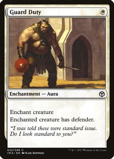 Guard Duty Iconic Masters Magic card