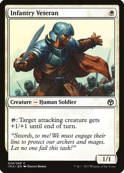 Infantry Veteran Iconic Masters Magic card