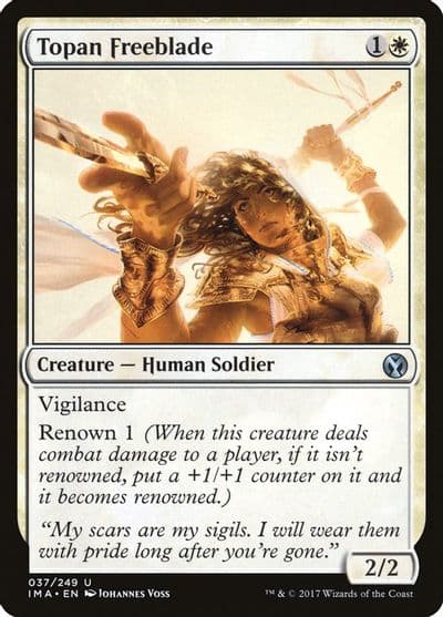 Topan Freeblade Iconic Masters Magic card