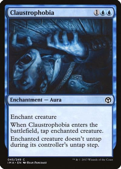 Claustrophobia Iconic Masters Magic card