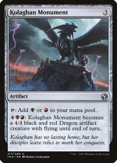 Kolaghan Monument Iconic Masters Magic card