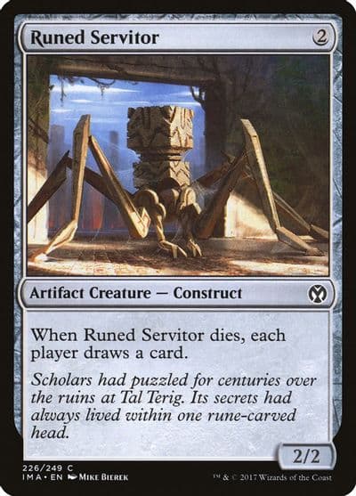 Runed Servitor Iconic Masters Magic card