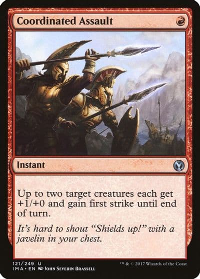 Coordinated Assault Iconic Masters Magic card