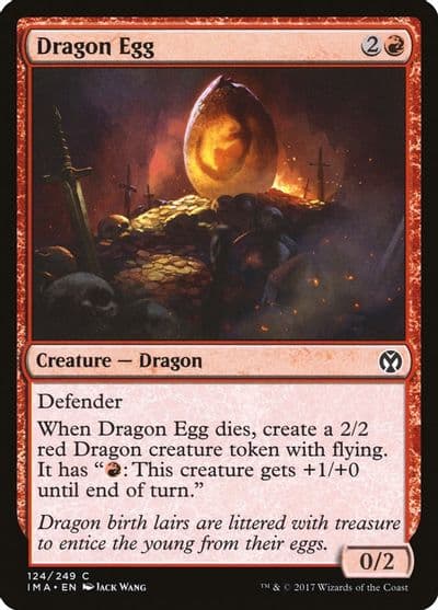 Dragon Egg Iconic Masters Magic card