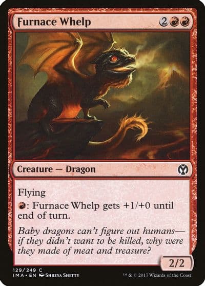 Furnace Whelp Iconic Masters Magic card