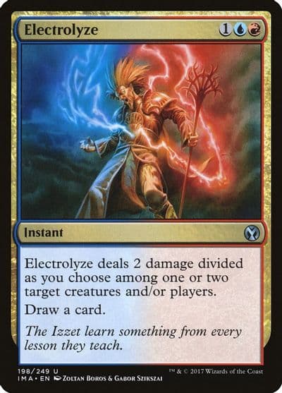 Electrolyze Iconic Masters Magic card