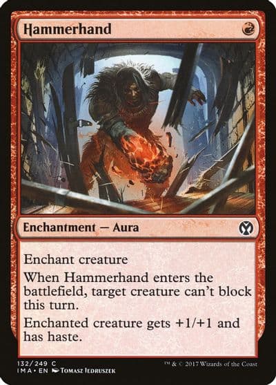 Hammerhand Iconic Masters Magic card