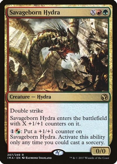 Savageborn Hydra Iconic Masters Magic card
