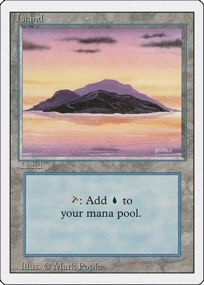 Island A Revised Edition Magic card