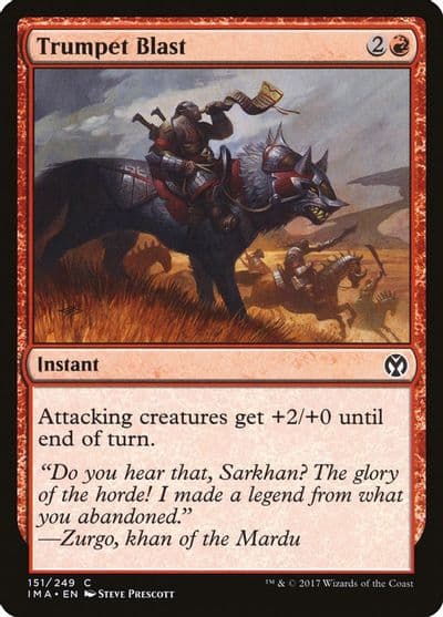 Trumpet Blast Iconic Masters Magic card
