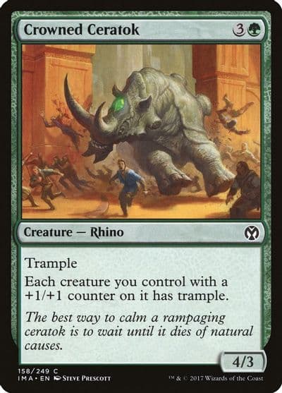 Crowned Ceratok Iconic Masters Magic card