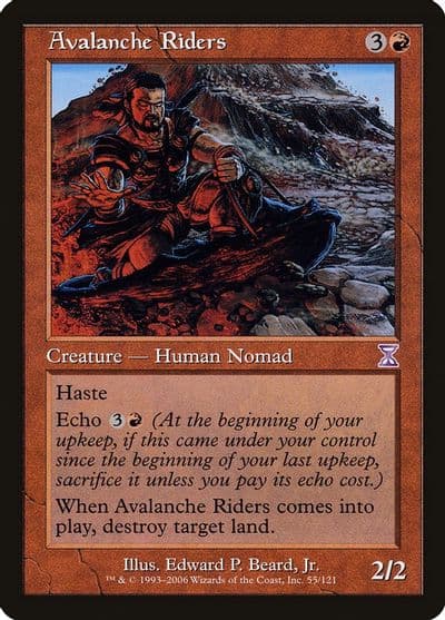 Avalanche Riders Timeshifted Magic card