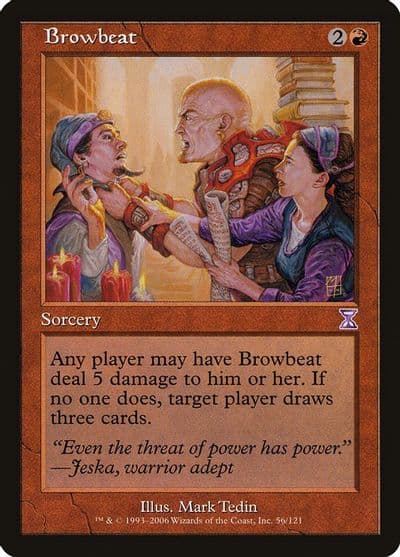Browbeat Timeshifted Magic card