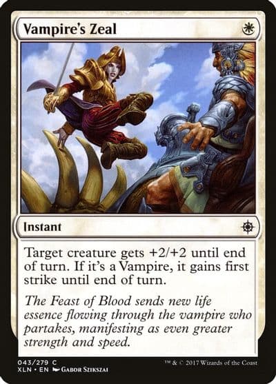 Vampires Zeal Ixalan Magic card