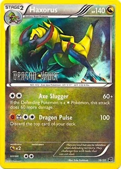Haxorus (Dragon Vault) Blister Exclusives Pokemon card