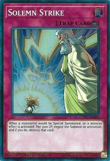 Solemn Strike Code of the Duelist Yu-Gi-Oh! card