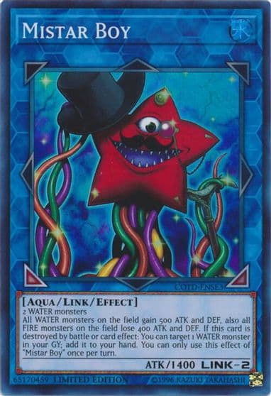 Mistar Boy Code of the Duelist Yu-Gi-Oh! card