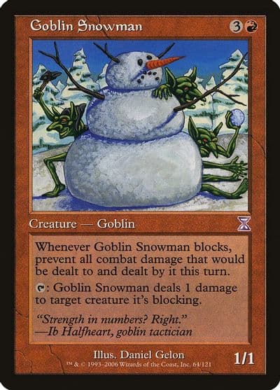 Goblin Snowman Timeshifted Magic card
