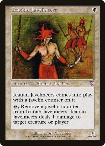 Icatian Javelineers Timeshifted Magic card