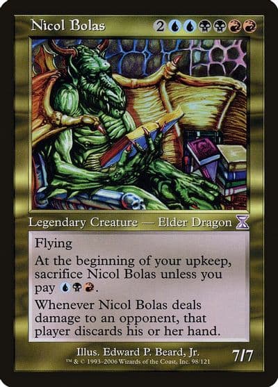 Nicol Bolas Timeshifted Magic card