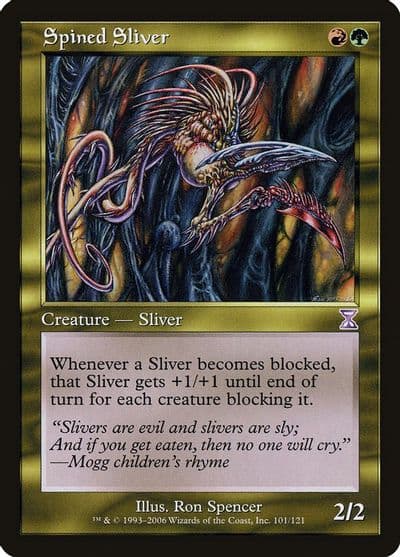 Spined Sliver Timeshifted Magic card