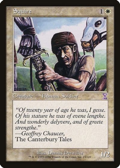 Squire Timeshifted Magic card