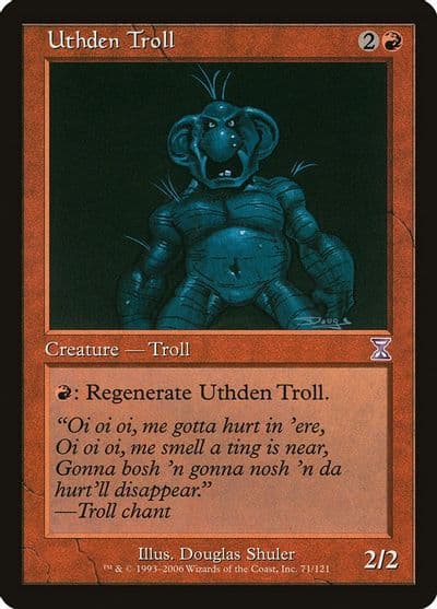 Uthden Troll Timeshifted Magic card