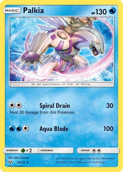 Palkia Shining Legends Pokemon card