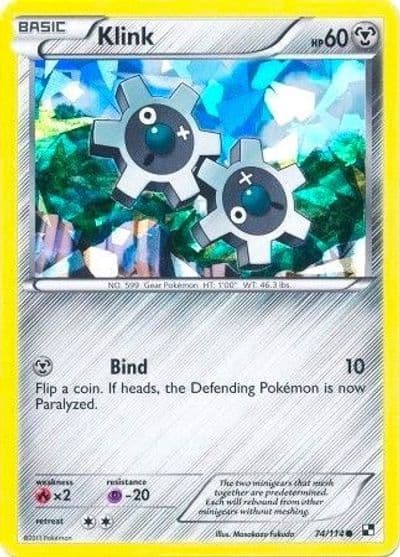 Klink (Cracked Ice Holo) Blister Exclusives Pokemon card