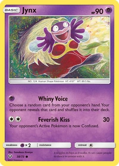 Jynx Shining Legends Pokemon card