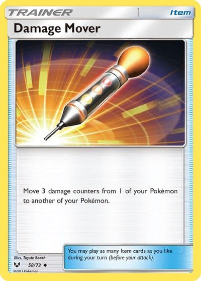 Damage Mover Shining Legends Pokemon card