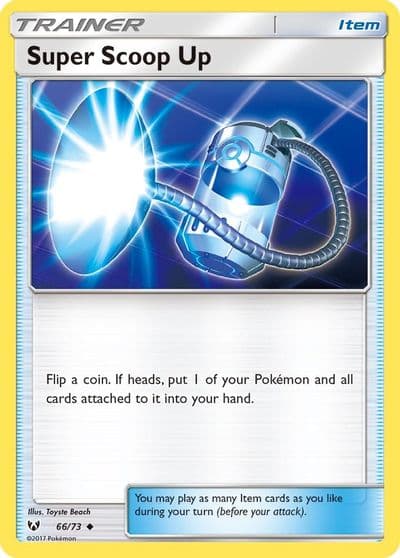 Super Scoop Up Shining Legends Pokemon card