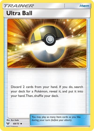 Ultra Ball Shining Legends Pokemon card
