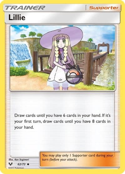 Lillie Shining Legends Pokemon card