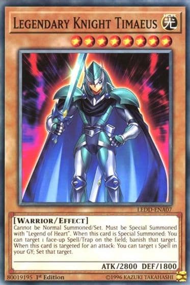 Legendary Knight Timaeus Legendary Dragon Decks Yu-Gi-Oh! card