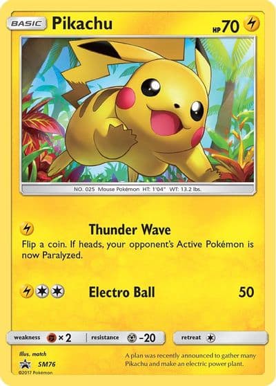 Pikachu - SM76 SM Promos Pokemon card