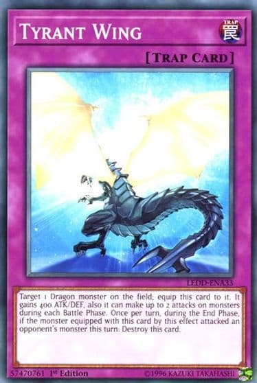 Tyrant Wing Legendary Dragon Decks Yu-Gi-Oh! card