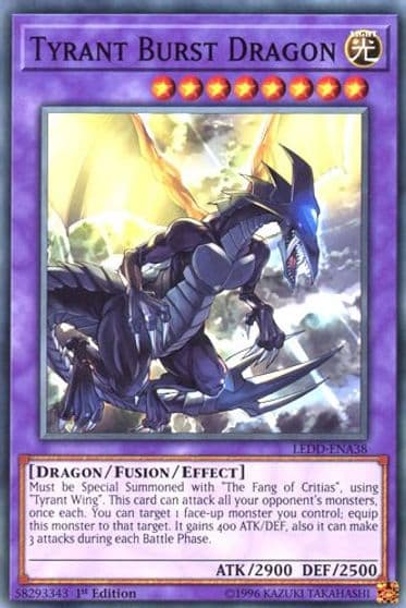 Tyrant Burst Dragon Legendary Dragon Decks Yu-Gi-Oh! card