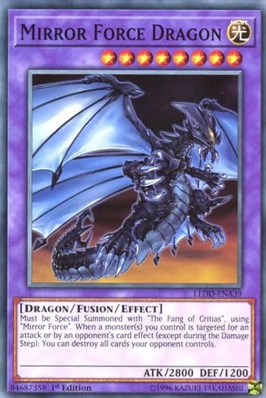 Mirror Force Dragon Legendary Dragon Decks Yu-Gi-Oh! card