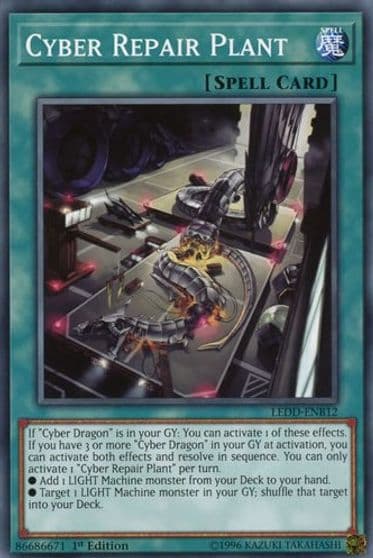 Cyber Repair Plant Legendary Dragon Decks Yu-Gi-Oh! card