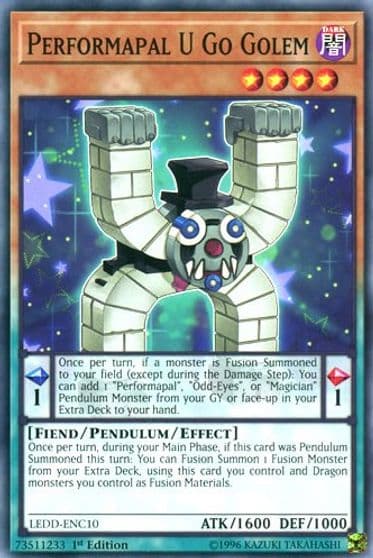 Performapal U Go Golem Legendary Dragon Decks Yu-Gi-Oh! card