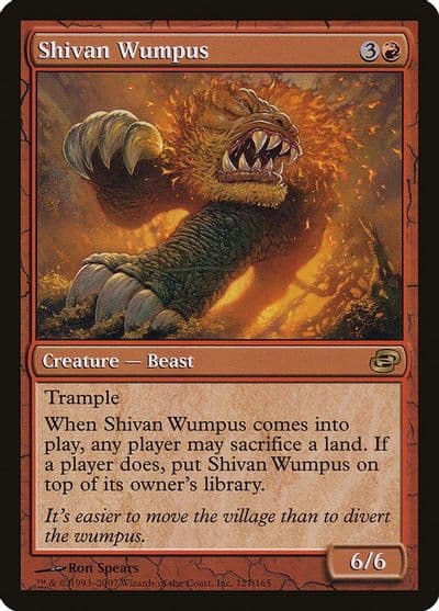 Shivan Wumpus Planar Chaos Magic card