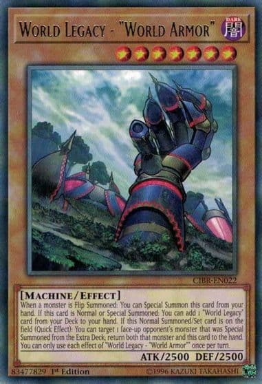 World Legacy World Armor Circuit Break Yu-Gi-Oh! card
