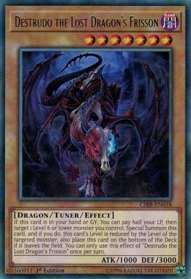 Destrudo the Lost Dragons Frisson Circuit Break Yu-Gi-Oh! card
