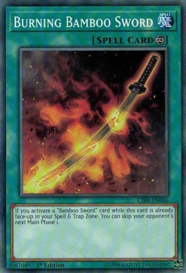 Burning Bamboo Sword Circuit Break Yu-Gi-Oh! card