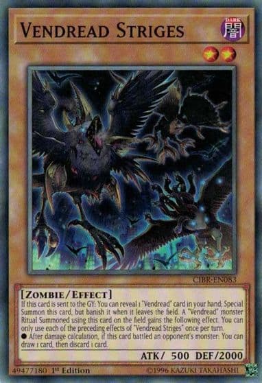 Vendread Striges Circuit Break Yu-Gi-Oh! card