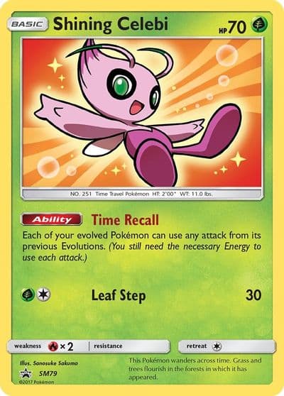 Shining Celebi - SM79 SM Promos Pokemon card