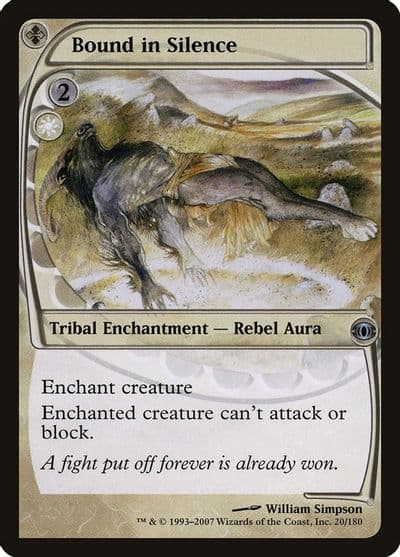Bound in Silence Future Sight Magic card