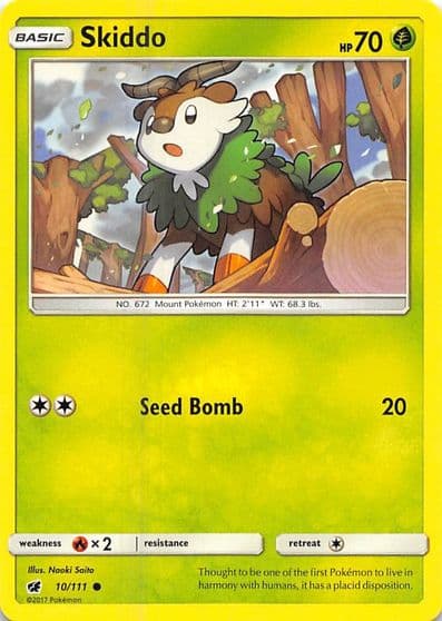 Skiddo SM - Crimson Invasion Pokemon card